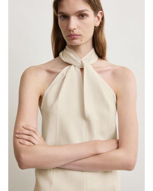 Totême Natural Twist Halter Top