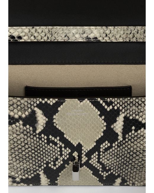 Totême  Multicolor T-Lock Python-Embossed Crossbody