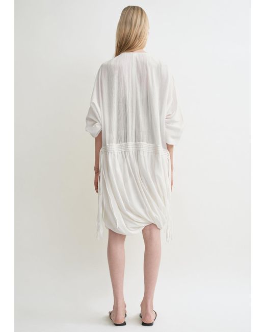 Totême Natural Drawstring Dress
