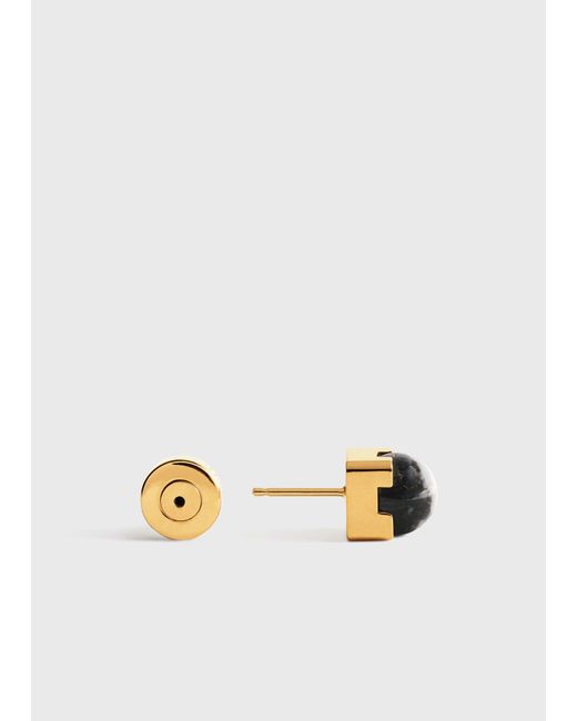 Totême  White Jasper Studs/Off