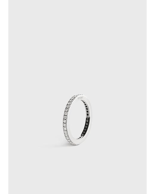 Totême  White Eternity Diamond Midi Ring 18Kt
