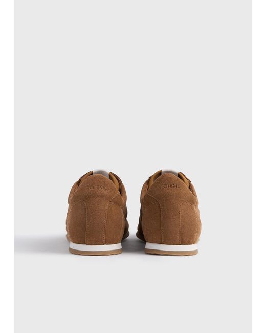 Totême  Brown Flex Suede Sneakers