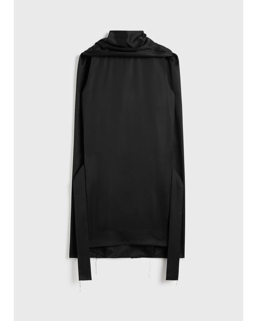 Totême Black Cocoon Scarf Dress