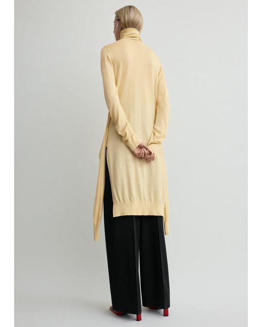 Totême  White Double-Sleeve Turtleneck