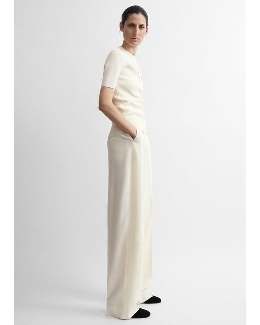 Totême Natural High-Waist Trousers