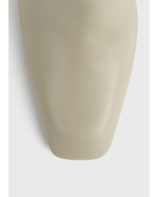 Totême  White Bar Nappa Leather Boots