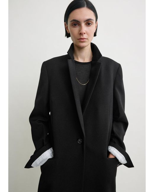Totême  Black Classic Tailored Coat