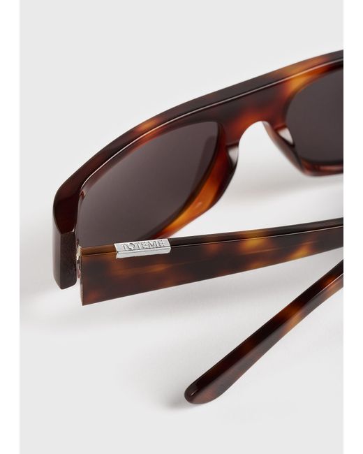 Totême  Brown Shield Sunglasses
