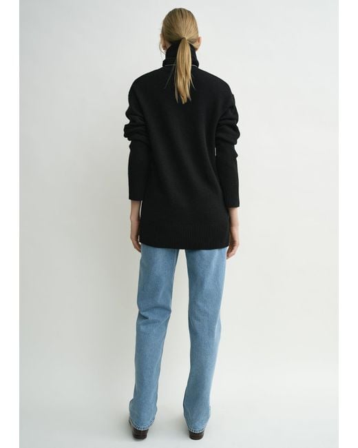 Totême Blue Cashmere Turtleneck