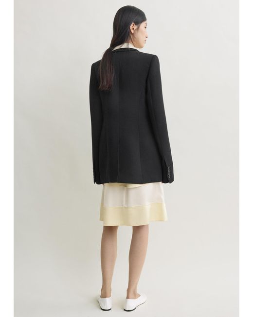 Totême Black Slim Tailored Blazer