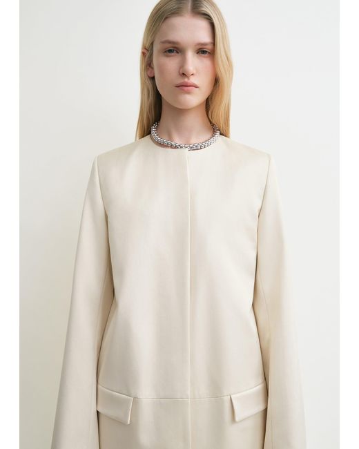 Totême White Chintz Coat