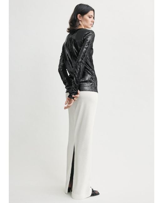 Totême White Sequin Top