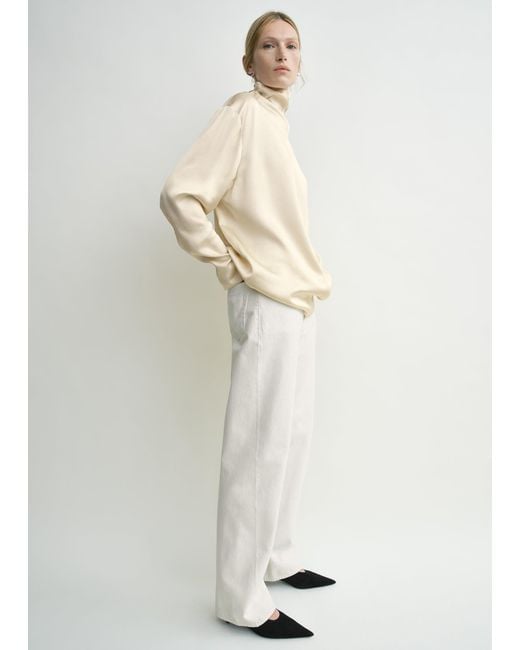Totême Natural Slouch-Neck Blouse