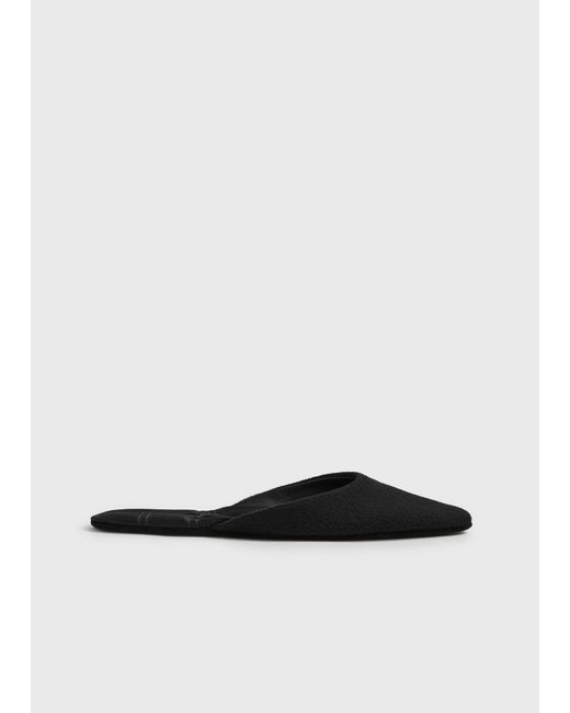 Totême White Wool-Cashmere Lounge Slippers