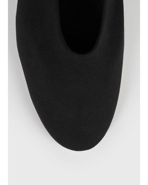 Totême  White Slip Jersey Ballerinas