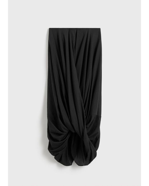 Totême Black Cocoon Skirt