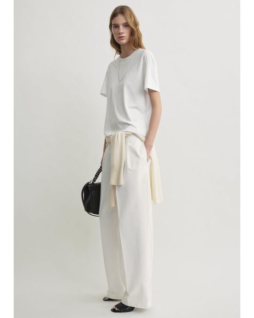 Totême Natural Relaxed Chino Trousers