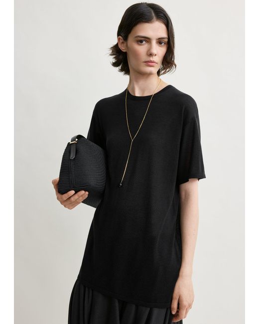 Totême Black Tee Knit