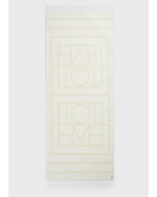 Totême  White Monogram Jacquard Sarong