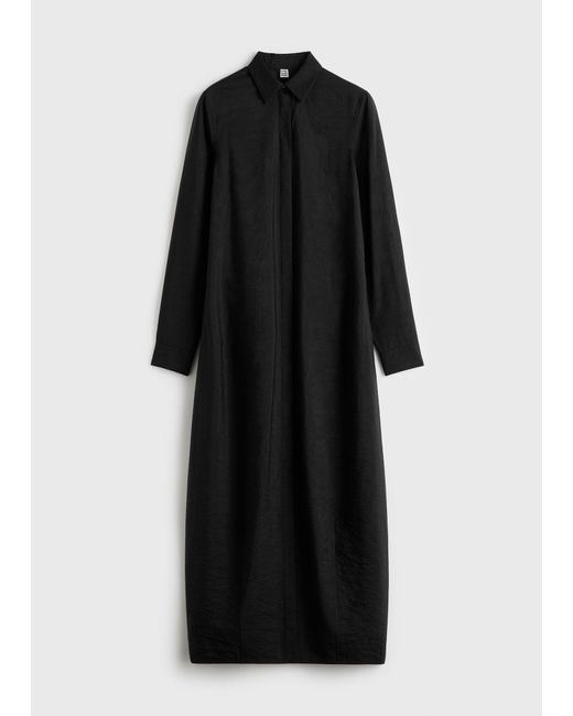 Totême Black Parachute Shirtdress