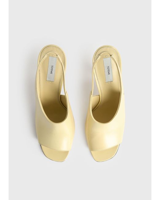 Totême Natural Contour Naplack Slingbacks