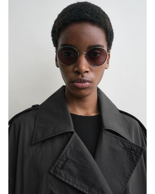 Totême Gray Round Sunglasses