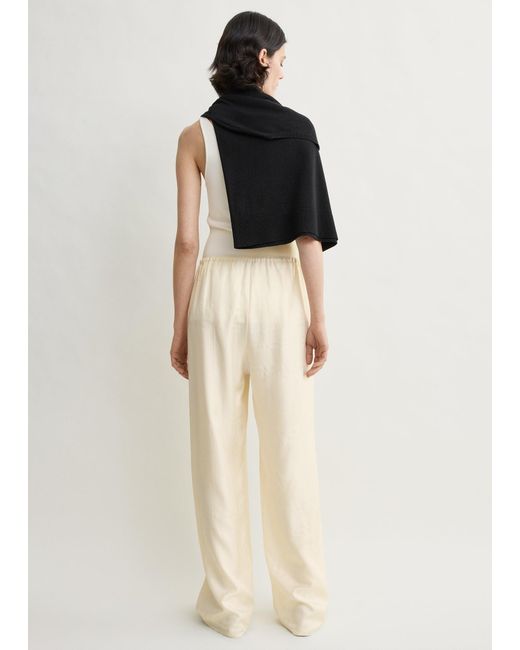 Totême Natural Monogram Silk Pj Bottoms