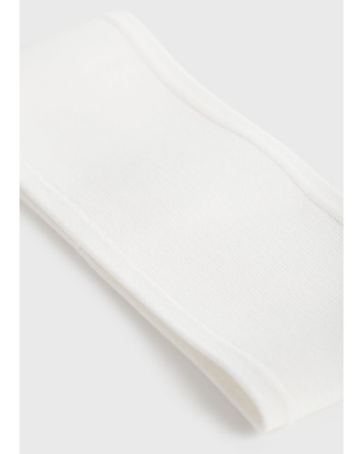 Totême White Compact Knit Headband