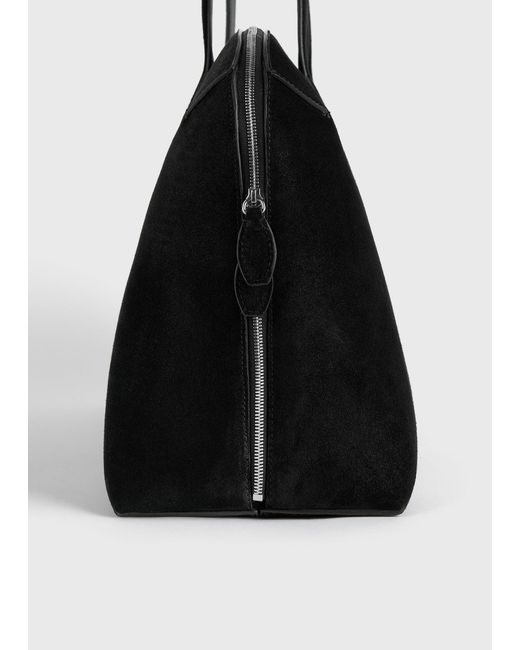 Totême  Black Suede Day Tote