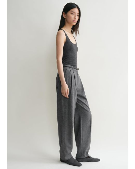 Totême Multicolor Double-Pleated Tailored Trousers
