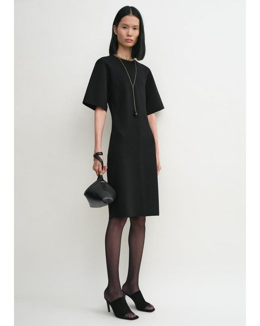 Totême Black Tee Knit Dress
