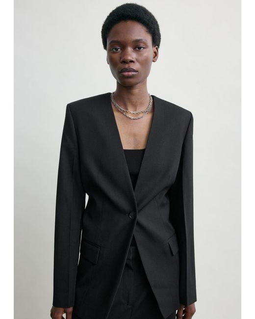 Totême Black Slouch Blazer