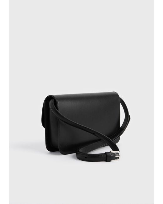 Totême  Black T-Lock Leather Crossbody