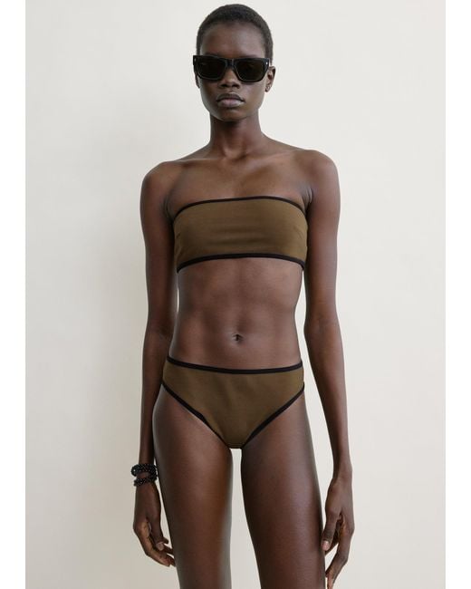 Totême Natural Stripe Edge Bikini Bottoms