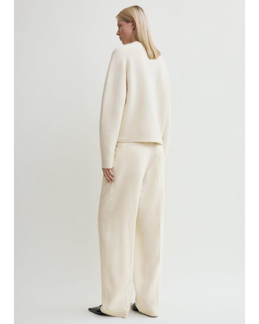 Totême Natural Hammered Button Cardigan