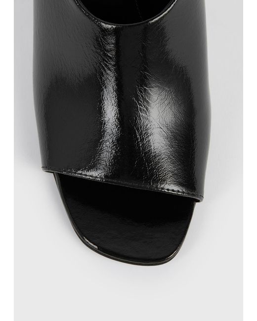 Totême Black Contour Naplack Slingbacks