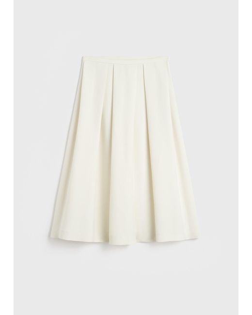 Totême  Natural Wool Silk Twinflower Skirt