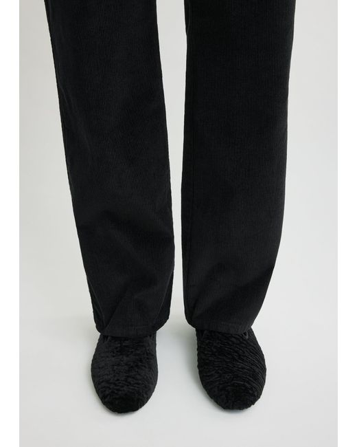 Totême White Shearling Loafers
