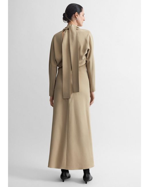 Totême Natural Slouch Waist Scarf Dress