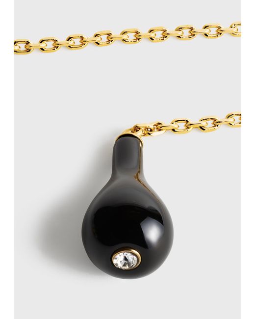 Totême White Onyx Drop Necklace
