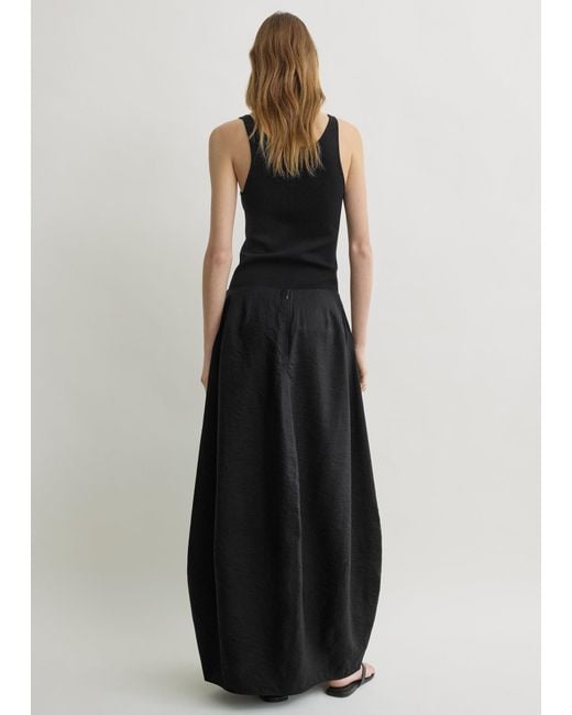 Totême Black Parachute Skirt