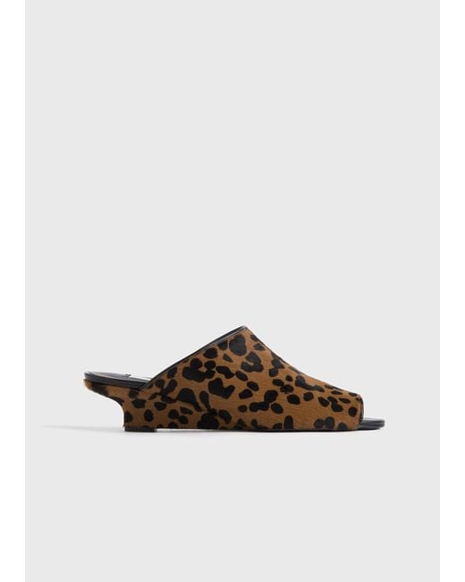 Totême Brown Summer Pony Hair Mules