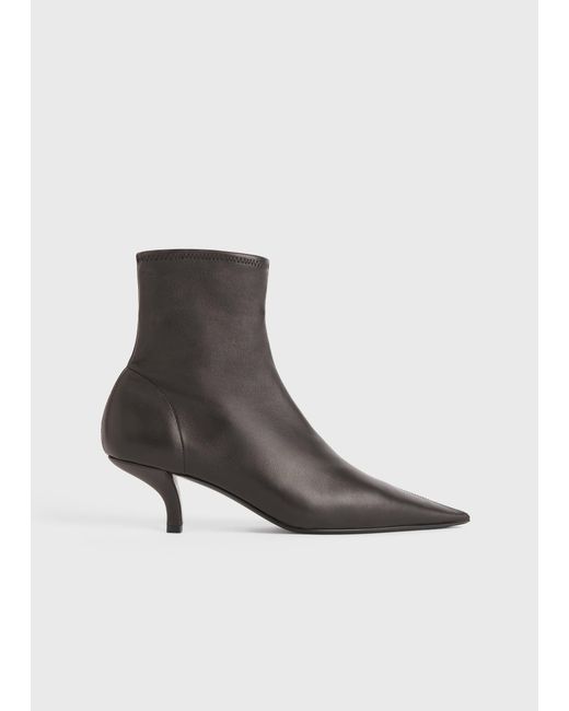 Totême  White Nappa Heeled Sock Boots