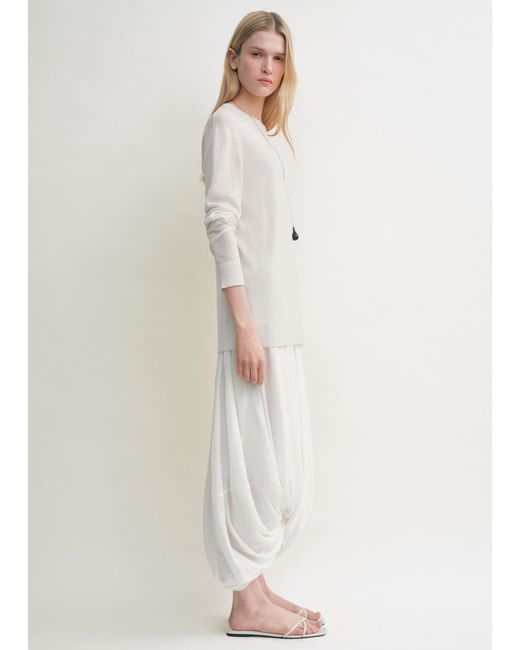 Totême Natural Long-Sleeve Tee Knit