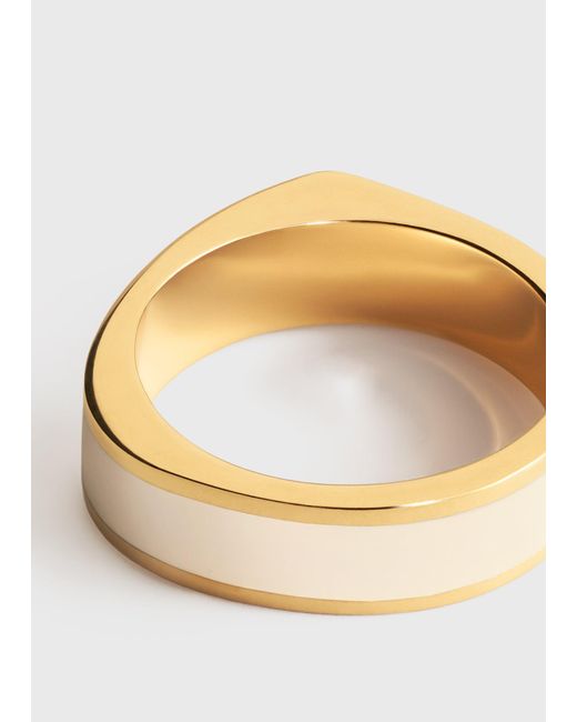 Totême  White Signature Ring Ecru