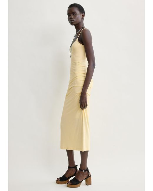 Totême Natural Draped Slip Dress