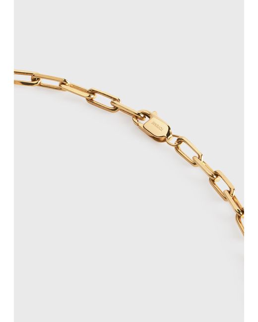 Totême White Crew-Neck Chain 18Kt