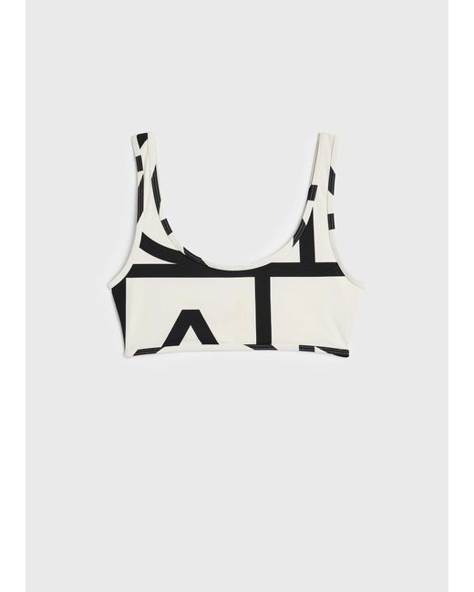 Totême Natural Monogram Bikini Top