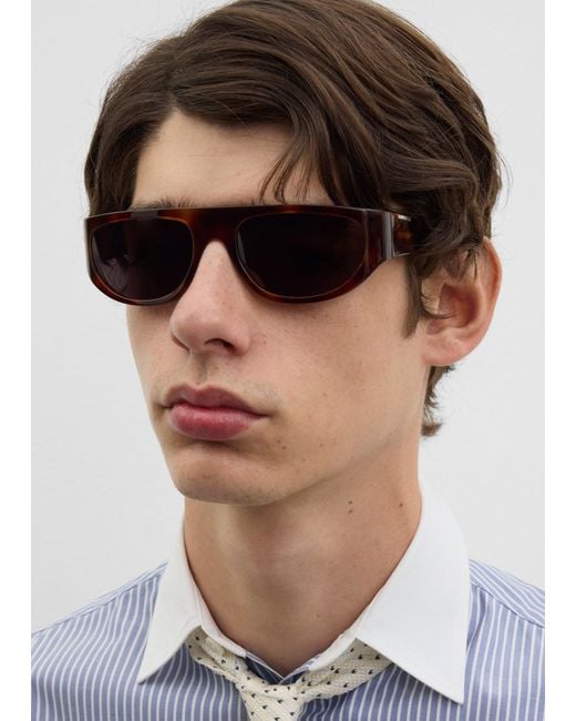 Totême  Brown Shield Sunglasses