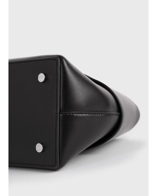 Totême Black Small Mercer Leather Tote